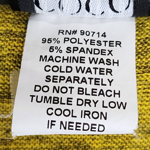 Women's Coco Bianco Yellow Asymmetrical Hem Tunic Top Cowl Neck Stretch Size L - Picture 6 of 10